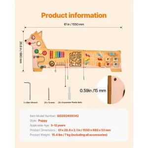 12 Activities Board Sensory Learning Activity Center