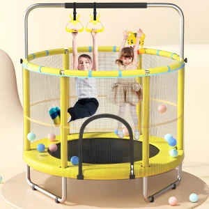 Indoor Trampoline, Kids Ages 1-8, Safety Enclosure